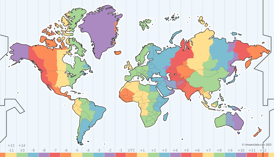 Time Zone Map